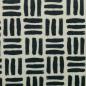 Preview: French Terry Sommersweat Wabi Grid Pinselstriche in Naturweiß